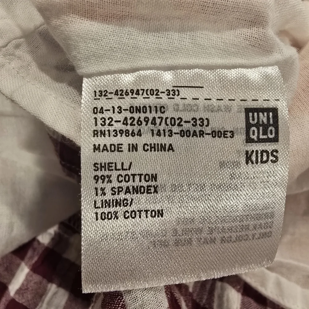 Uniqlo JW Anderson Gingham Sleeveless Dress Rainbow Colorful  Girl 3-4.